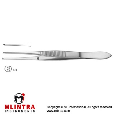 Graefe Dissecting Forcep 1 x 2 Teeth Stainless Steel, 10 cm - 4" Graefe Dissecting Forcep 1 x 2 Teeth Stainless Steel, 10 cm - 4"